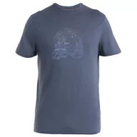 Koszulki sportowe męskie - Koszulka męska Icebreaker Men Merino 150 Tech Lite III SS Tee Van Camp Rozmiar: XL / Kolor: szary - miniaturka - grafika 1