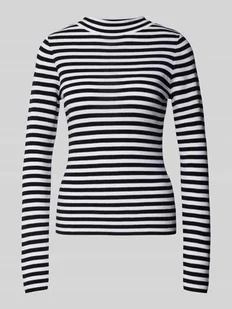 Sweter z dzianiny z golfem model ‘Kira’ - Swetry damskie - miniaturka - grafika 1