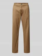 Spodnie męskie - Chinosy o kroju tapered fit ze szlufkami na pasek model ‘Morry’ - miniaturka - grafika 1