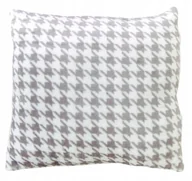 Poszewki na poduszki - Miękka poszewka w pepitkę 40x40 cm szara - miniaturka - grafika 1