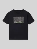 Koszulki dla chłopców - krój regular fit t-shirt z czystej bawełny model 'PERFOMATION' - miniaturka - grafika 1