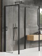 Kabiny prysznicowe - New Trendy Kabina Prysznicowa Prime 120X120 Kwadratowa Przyścienna Czarna Prawa K-1623 - miniaturka - grafika 1
