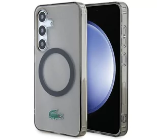 Lacoste LCHMS24SULOK Hardcase Transparent MagSafe do Samsung Galaxy S24 Czarny - Etui i futerały do telefonów - miniaturka - grafika 1