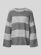 Swetry damskie - Sweter z dzianiny o kroju oversized z prążkowanymi wykończeniami model ‘SUTTON’ - miniaturka - grafika 1