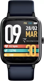 Techmade Move Granatowy - Smartwatch - miniaturka - grafika 1