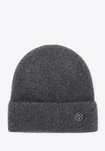 Damska czapka zimowa z miękkiej dzianiny szara - Czapki damskie Damska czapka zimowa z miękkiej dzianiny szara - Czapki damskie - miniaturka - grafika 1