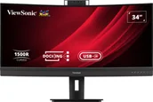 Monitory - Viewsonic VG3457CV LED display 86,4 cm (34") 3440 x 1440 px UltraWide Quad HD Czarny VG3457CV - miniaturka - grafika 1