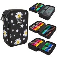 Piórniki - PIÓRNIK POTRÓJNY DAISY BLACK JUMPER 3 COOLPACK - miniaturka - grafika 1