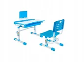 Biurka dla dzieci - ﻿UNIQUE SANDY Biurko z fotelem dziecięcym niebieski - miniaturka - grafika 1