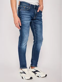 Spodnie męskie - Calvin Klein Jeansy Slim Fit Da142 J30J315354 Granatowy Slim Fit - grafika 1