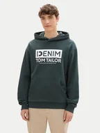 Bluzy męskie - Tom Tailor Denim Bluza 1041482 Zielony Regular Fit - miniaturka - grafika 1