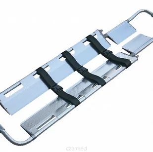 Nosze podbierakowe, szuflowe - aluminiowe - z pasami Nosze szuflowe, podbierakowe - 3 częściowe - Akcesoria medyczne - miniaturka - grafika 1
