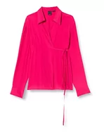 Koszule damskie - PINKO Damska koszula Capace Crepe De Chine, Wwe_fuksja Cozy, 38 - miniaturka - grafika 1
