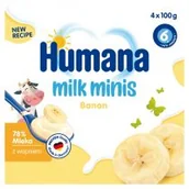 Desery dla dzieci - Humana Milk Minis Deserek jogurtowy po 6. miesiącu banan 400 g - miniaturka - grafika 1