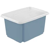 Pudła i pojemniki do przechowywania - Skrzynka obrotowa z pokrywą EmilEmilia 45 l niebieski keeeper - miniaturka - grafika 1