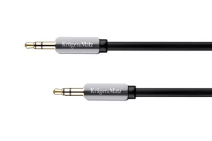 Kruger&Matz Kruger Matz Przewód Jack 3,5mm stereo czarny - 1,8m LEC-16586 - Kable - miniaturka - grafika 1