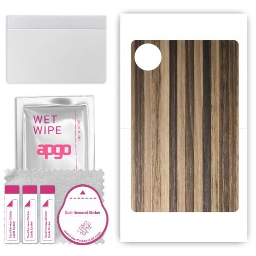 folia naklejka skórka strukturalna na TYŁ do Vivo Pad Air - Drewno Paski Mix - apgo SKINS