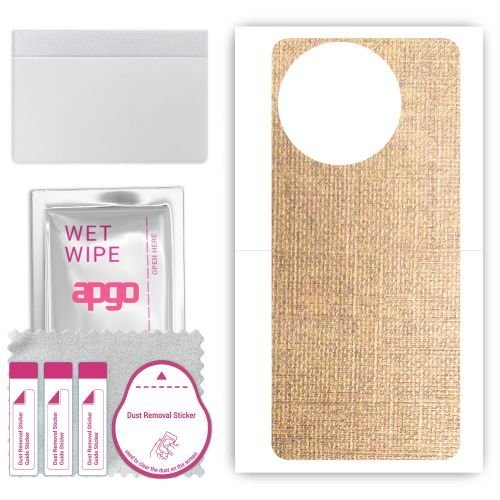 folia naklejka skórka strukturalna na TYŁ do Xiaomi Civi 4 Pro - Tkanina Denim Beżowy - apgo SKINS