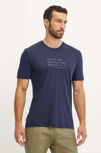 Salewa t-shirt sportowy Eagle Poem kolor granatowy z nadrukiem 00.0000028912 - Koszulki męskie - miniaturka - grafika 1