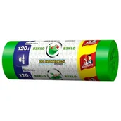 Worki na śmieci - Sarantis Jan Niezbędny EP Worki do segregacji zielone 120l 10szt 8571019523 - miniaturka - grafika 1