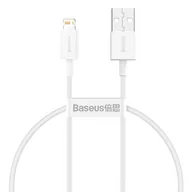 Kable USB - Baseus Kabel USB do Lightning Superior Series, 2.4A, 25cm (biały) - miniaturka - grafika 1