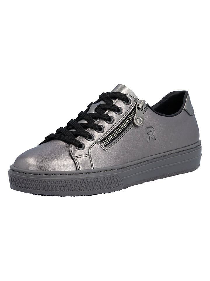 rieker Sneakersy w kolorze srebrnym