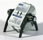 Wizytowniki - Durable Wizytownik obrotowy Visifix Flip srebrny 2417/23 - miniaturka - grafika 1