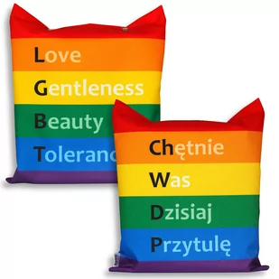 Torba impregnowana, tęcza LGBT ChWDP dwustronna - Torby szkolne - miniaturka - grafika 1