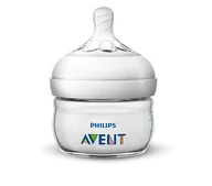 Butelki dla niemowląt - Philips Avent Natural SCF039/17, 60 ml, naturalna butelka do picia, system antykolisowy, przezroczysta, 1 sztuka - miniaturka - grafika 1