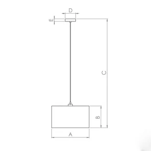 Żyrandol Zaragoza czarny/złoty 1-punktowy Ø38cm - Lampy sufitowe - miniaturka - grafika 2