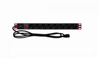Akcesoria do szaf serwerowych - Techly 365733 Listwa zasilająca Rack 19" 1U, 8x Schuko, kabel C14 2m |   - miniaturka - grafika 1