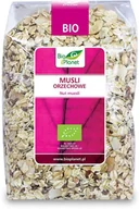 Płatki śniadaniowe i musli - Bio Planet SERIA RÓŻOWA (płatki, otręby, musli) MUSLI ORZECHOWE BIO 600 g - BI - miniaturka - grafika 1