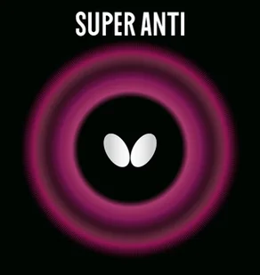 Pokrycie Butterfly  Super Anti  Czerwony, 1,5 mm - Tenis stołowy - miniaturka - grafika 1