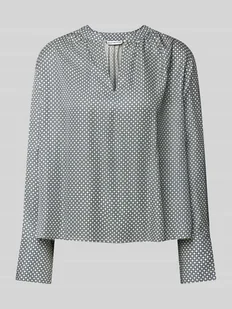 Bluzka o kroju regular fit z dekoltem w serek - Bluzki damskie - miniaturka - grafika 1