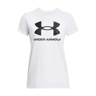 Koszulki i topy damskie - Damska Koszulka z krótkim rękawem UNDER ARMOUR UA W SPORTSTYLE LOGO SS 1356305-111 – Biały - miniaturka - grafika 1