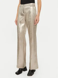 Patrizia Pepe Spodnie materiałowe 2P1646/A502-FF14 Złoty Regular Fit - Spodnie damskie - miniaturka - grafika 1