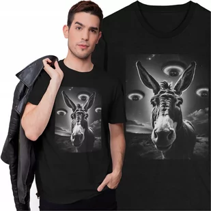 Koszulka Osioł UFO Latający Spodek Kosmici Porwanie Szarak NOL - Koszulki męskie Koszulka Osioł UFO Latający Spodek Kosmici Porwanie Szarak NOL - Koszulki męskie - miniaturka - grafika 1