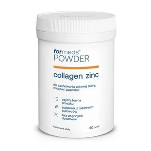 ForMeds, Powder COLLAGEN ZINC Kolagen i cynk, Suplement diety, 30 porcji - Witaminy i minerały - miniaturka - grafika 1