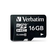 Karty pamięci - Karta pamięci VERBATIM microSDHC, 16 GB, Class 10 + adapter SD - miniaturka - grafika 1