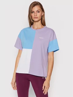 Koszulki i topy damskie - PROSTO. T-Shirt KLASYK Mousse Violet 1061 Fioletowy Regular Fit - grafika 1
