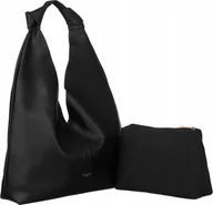 Torebki damskie - David Jones Duża torebka-worek ze skóry ekologicznej - David Jones NoSize - miniaturka - grafika 1