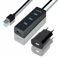 Huby USB - Wejście USB Axagon USB 4 USB 3.0 adaptér 1,2 m HUE-S2BP) Czarny - miniaturka - grafika 1