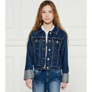 Guess Kurtka jeansowa Regular Fit - Kurtki i płaszcze dla dziewczynek - miniaturka - grafika 1