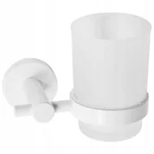 Kubki na szczoteczki do zębów - Wiszący Kubek Na Szczoteczki Łazienkowy White Rea - miniaturka - grafika 1