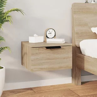Wisząca szafka nocna, dąb sonoma, 34x30x20 cm - Szafki nocne - miniaturka - grafika 1