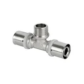 Łączniki, trójniki, kształtki - Trójnik Pex zaprasowany 16 x 1/2 x 16 gwint zewnętrzny - miniaturka - grafika 1