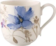 Kubki - Villeroy & Boch Mariefleur Gris Basic kubek z uchem, L, porcelana, biała, 32,2 x 32,2 x 11,7 cm, 6-jednostek 10-4104-9651-6 - miniaturka - grafika 1