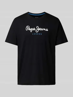 T-shirt z nadrukiem z logo - Koszulki męskie - miniaturka - grafika 1