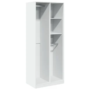 vidaXL Szafa biała 80x50x200 cm Materiał drewnopochodny - Szafy - miniaturka - grafika 1
