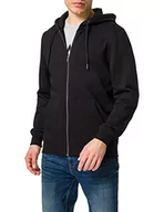 Bluzy męskie - Build Your Brand Męska bluza z kapturem Premium Zip Hoodie Hooded, czarny, XXL - miniaturka - grafika 1